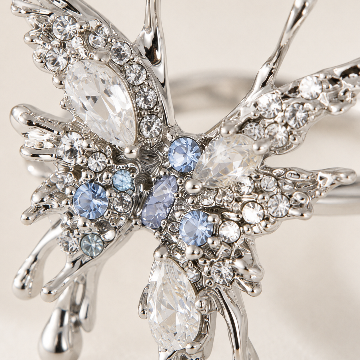 Celestial Frost Crystal Butterfly