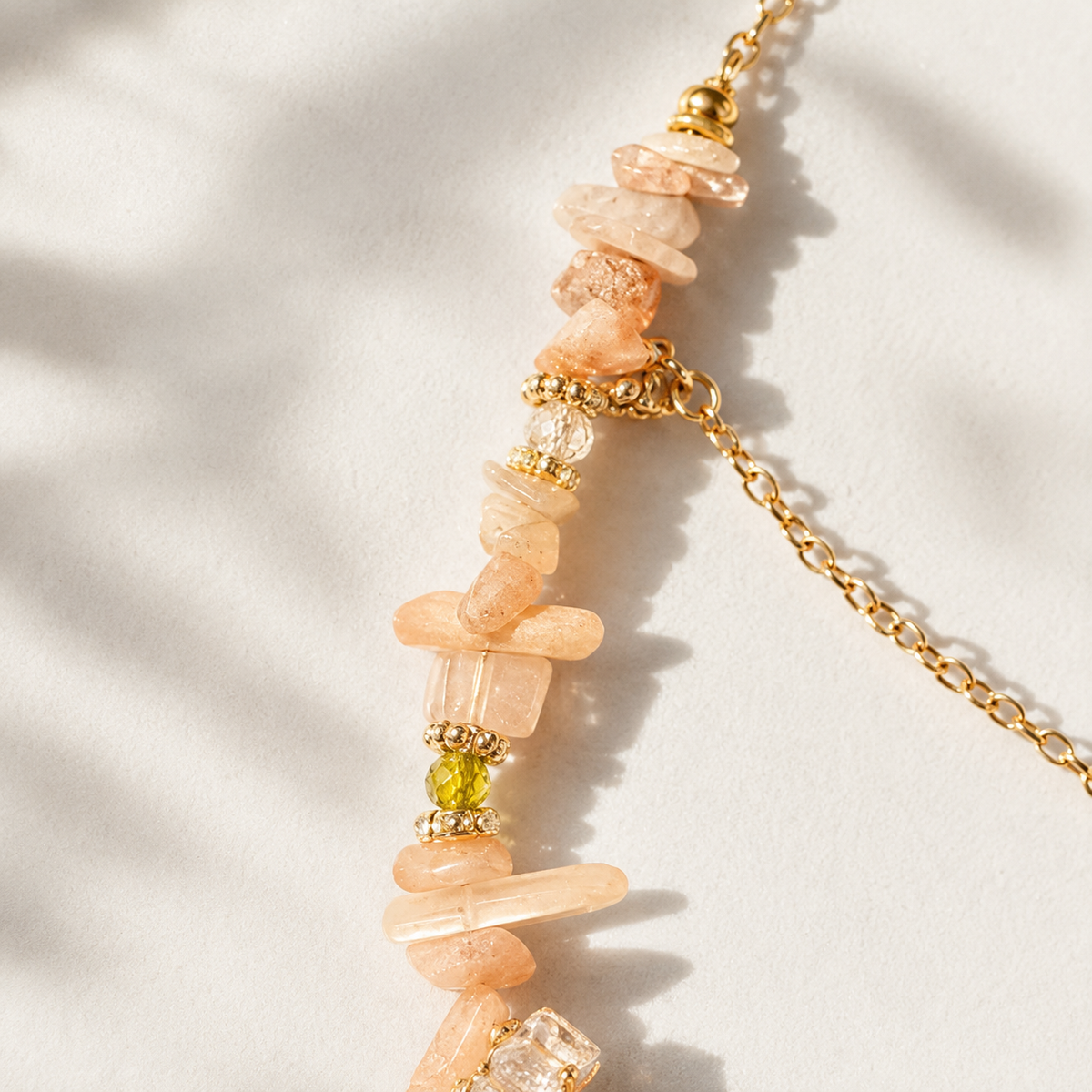 Apricot Bloom Layered Necklace