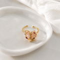 Blushing Heart Vintage Ring