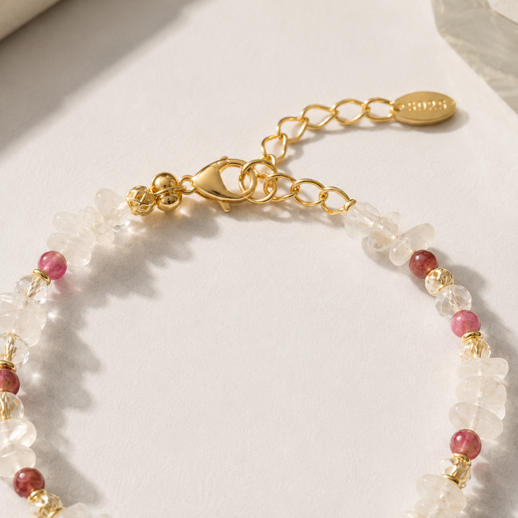 Rose Quartz Drop Bracelet