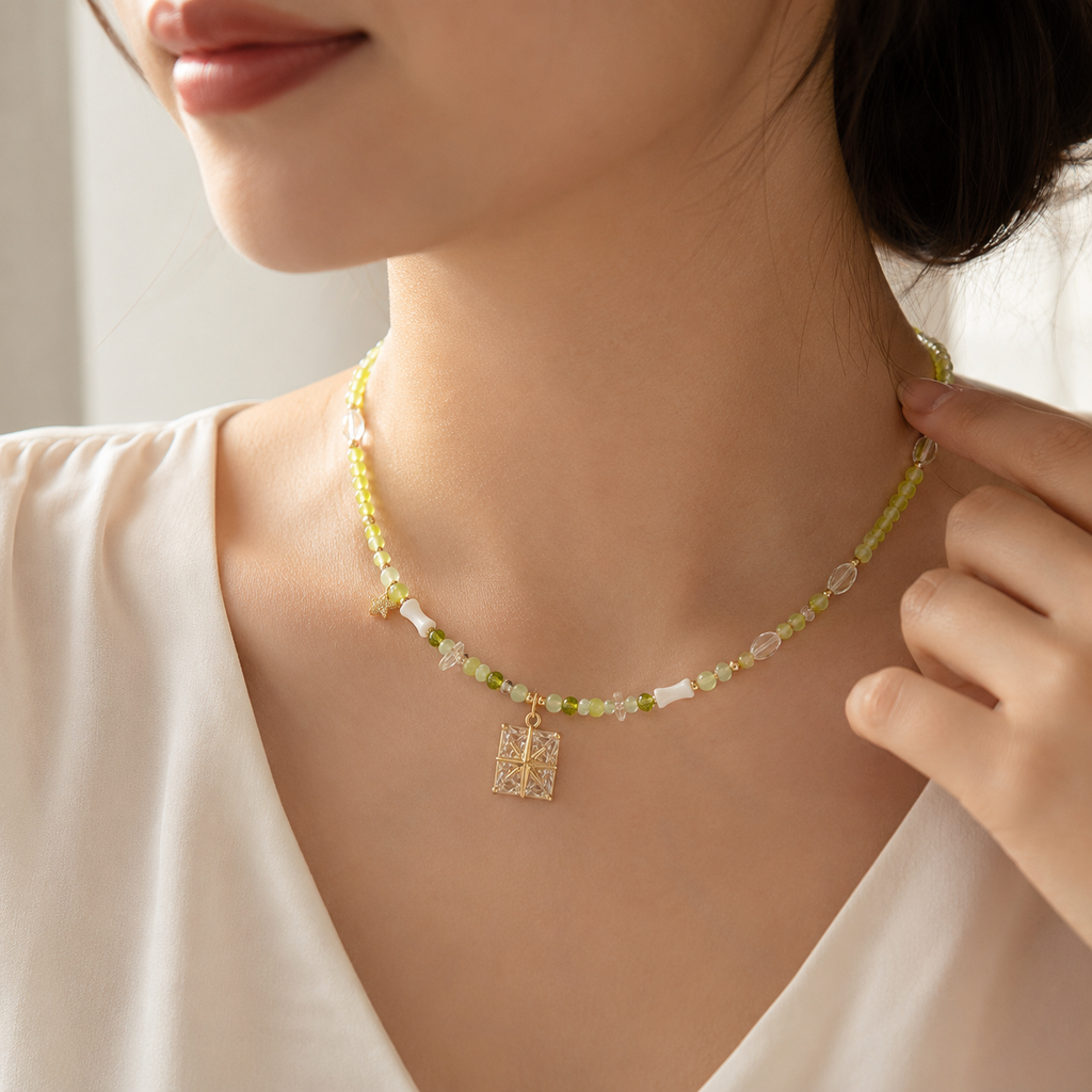 Lime Garden Gift Pendant Necklace