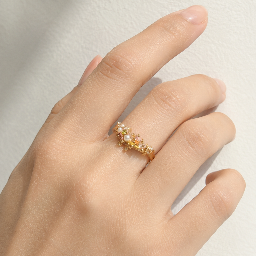 Enchanted Garden Pearl Ring - image 4