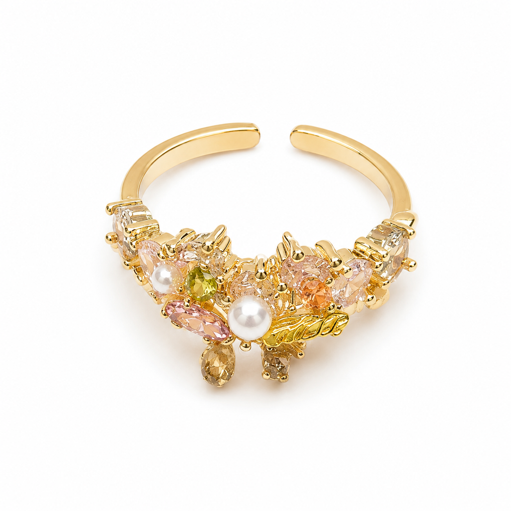 Enchanted Garden Pearl Ring - image 5