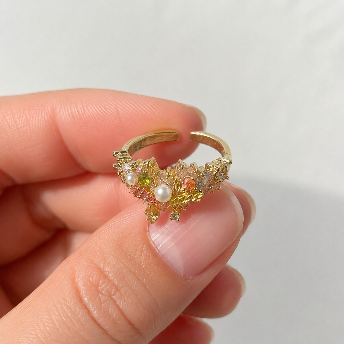 Enchanted Garden Pearl Ring - image 8