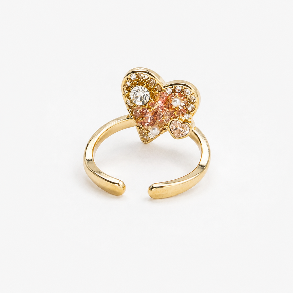 Blush Crystal Heart Ring - image 8