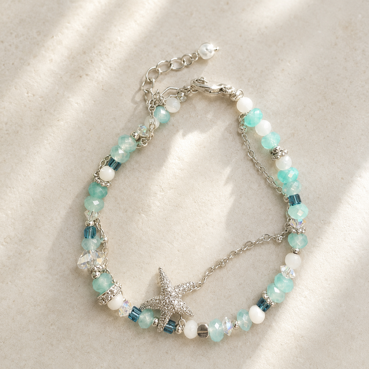 Seafoam Starfish Bracelet