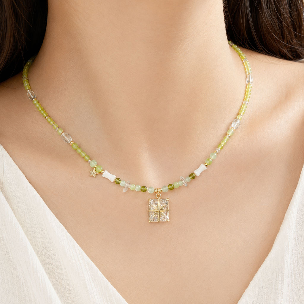 Lime Garden Gift Pendant Necklace