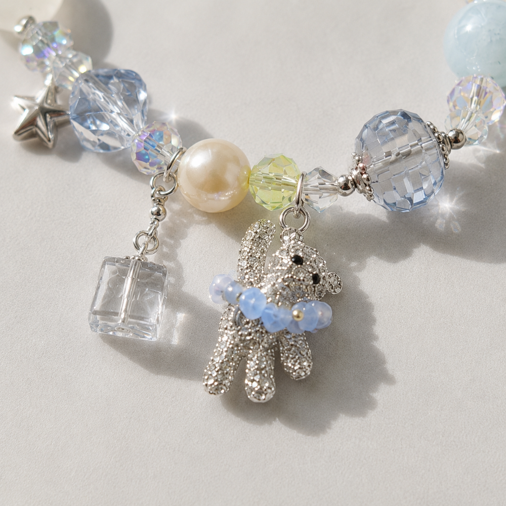 Blue Stardust Teddy Bracelet