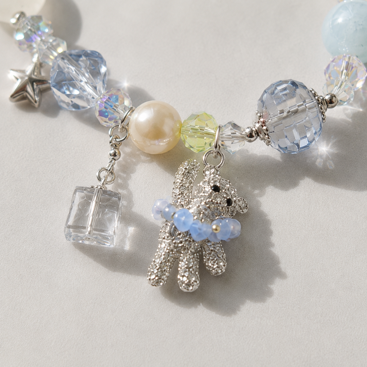 Blue Stardust Teddy Bracelet