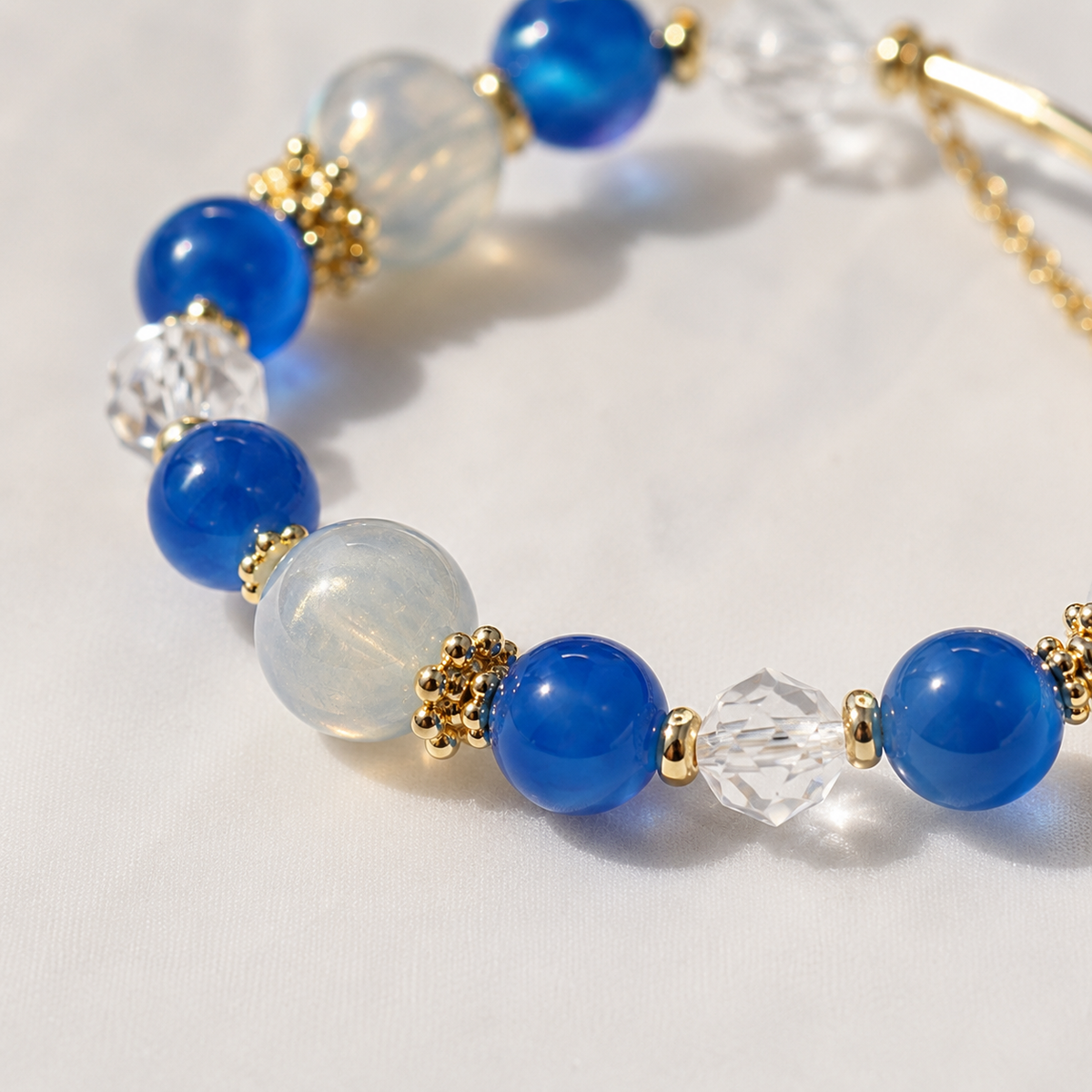 Blue Blossom Charm Bracelet