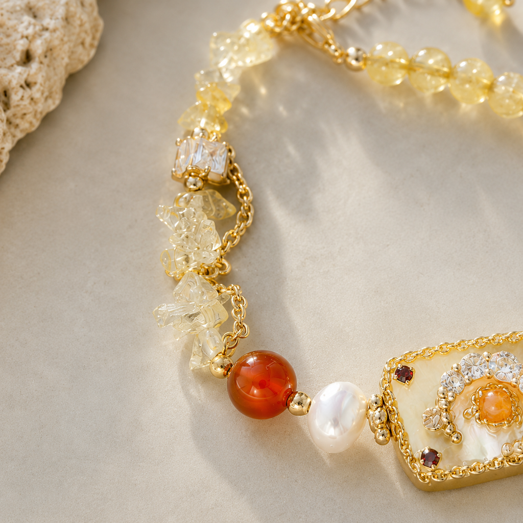 Golden Sunrise Charm Bracelet