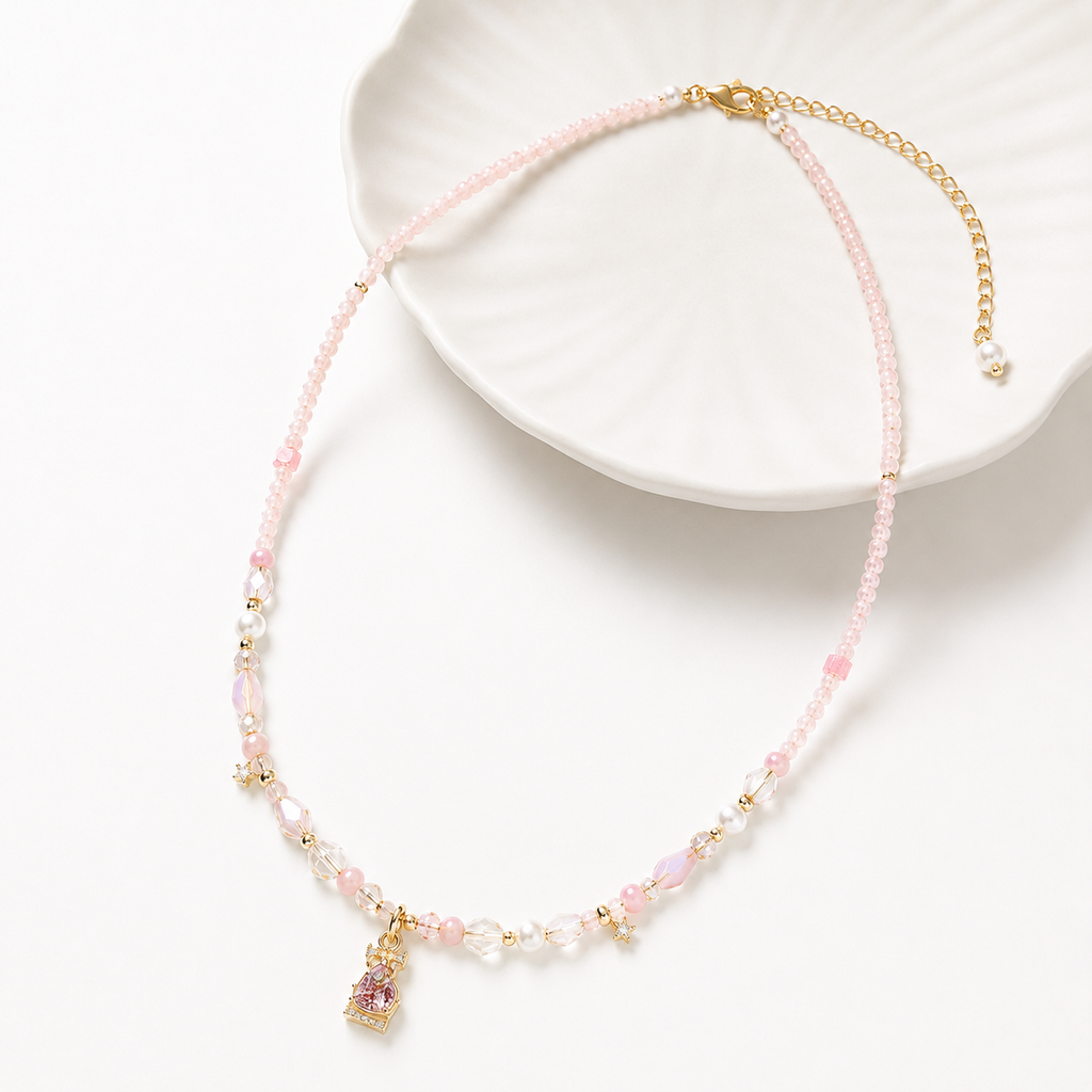 Blush Princess Charm Necklace