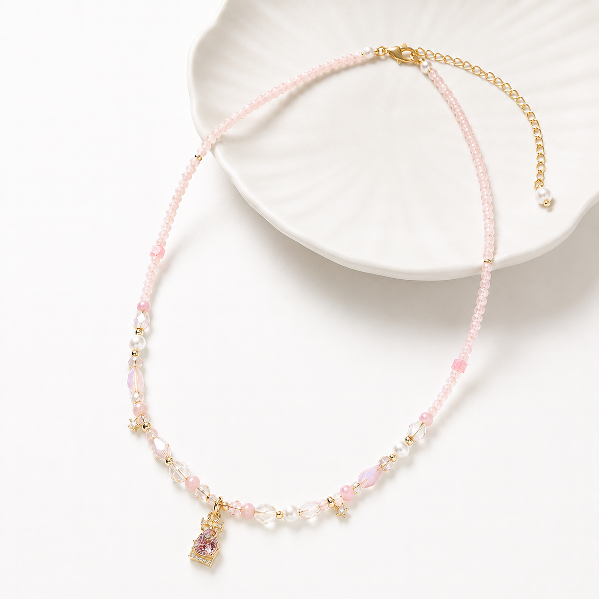 Blush Princess Charm Necklace