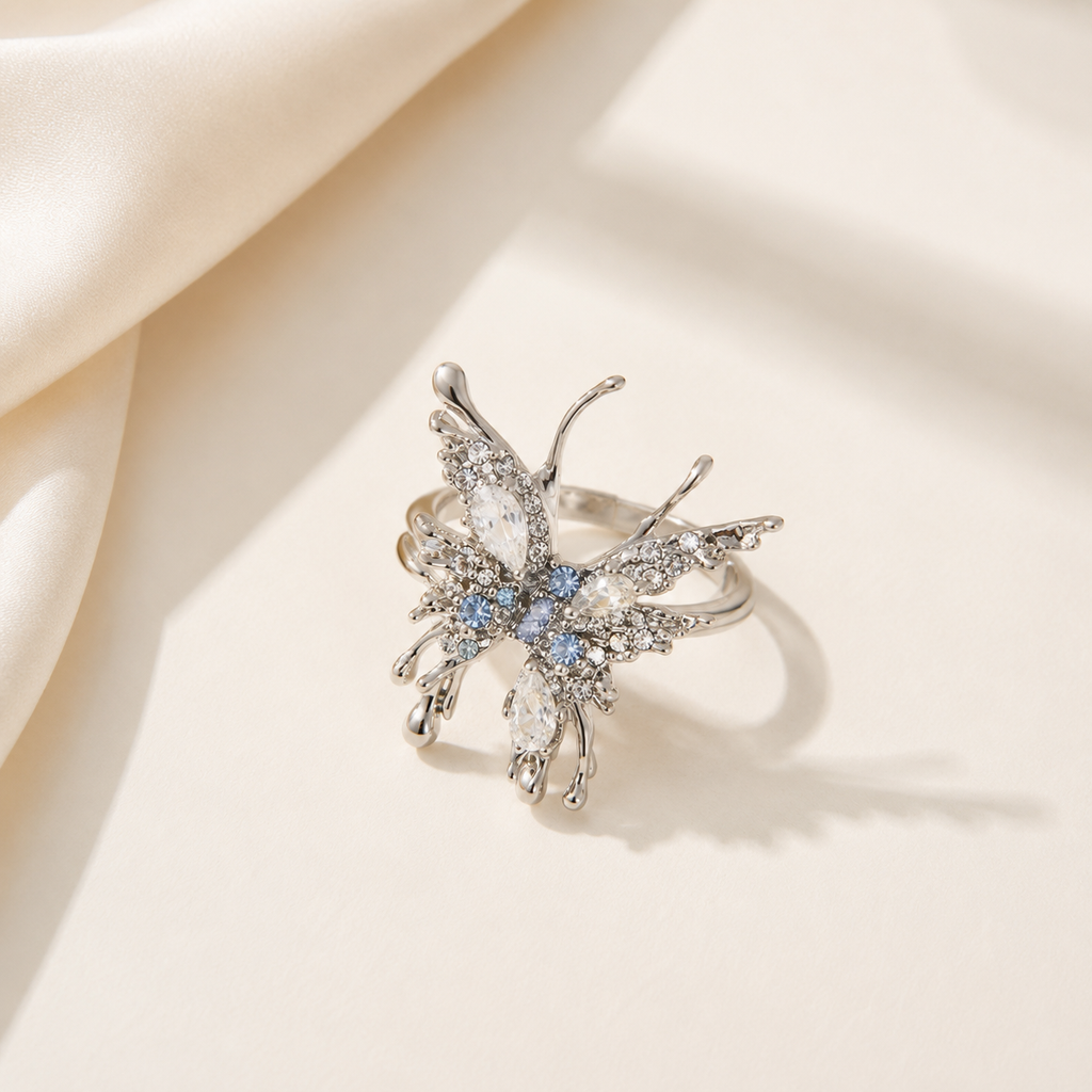 Celestial Frost Crystal Butterfly