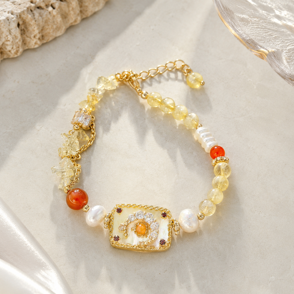 Golden Sunrise Charm Bracelet