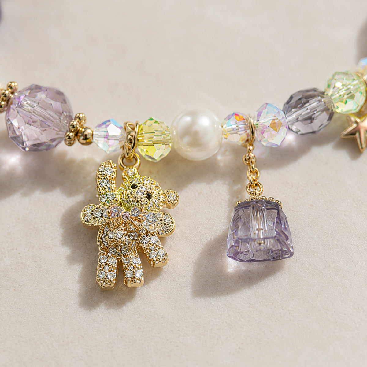 Lavender Dream Charm Bracelet