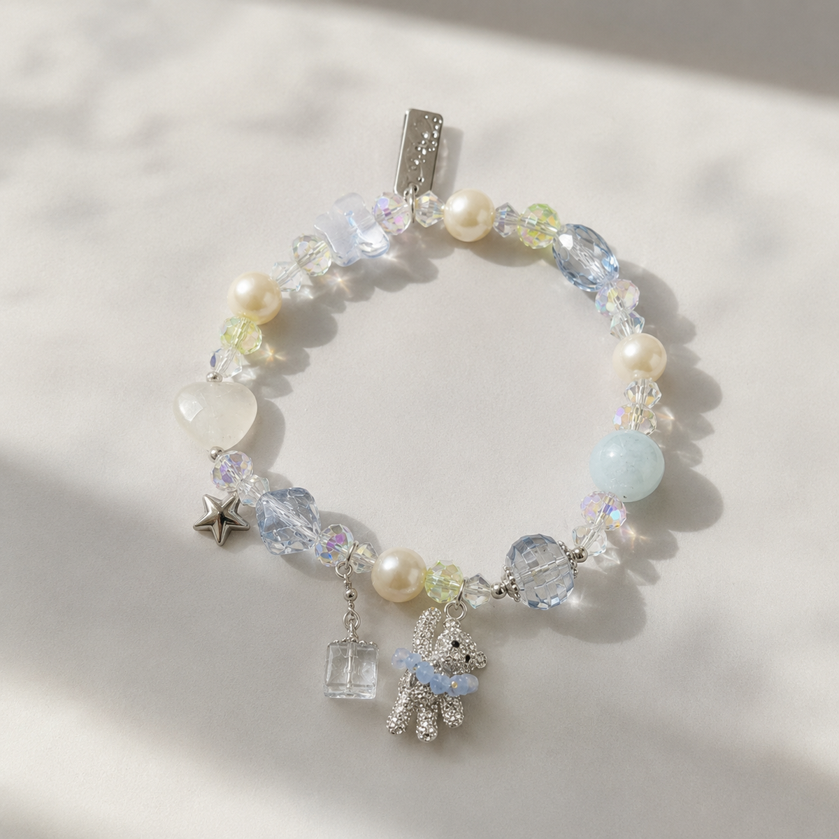 Blue Stardust Teddy Bracelet