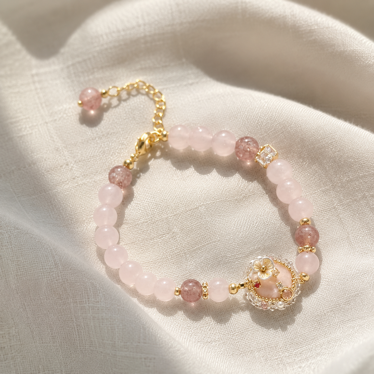 Blush Garden Charm Bracelet