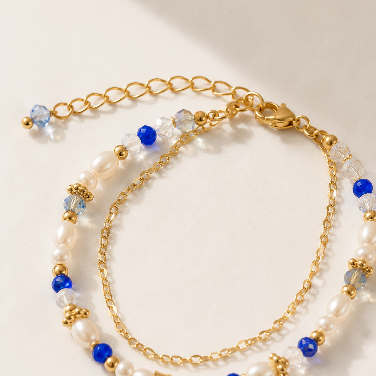 Midnight Bow Pearl Bracelet