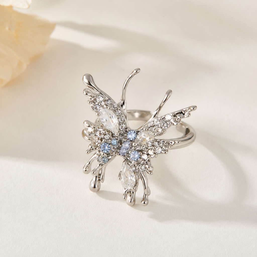 Celestial Frost Crystal Butterfly