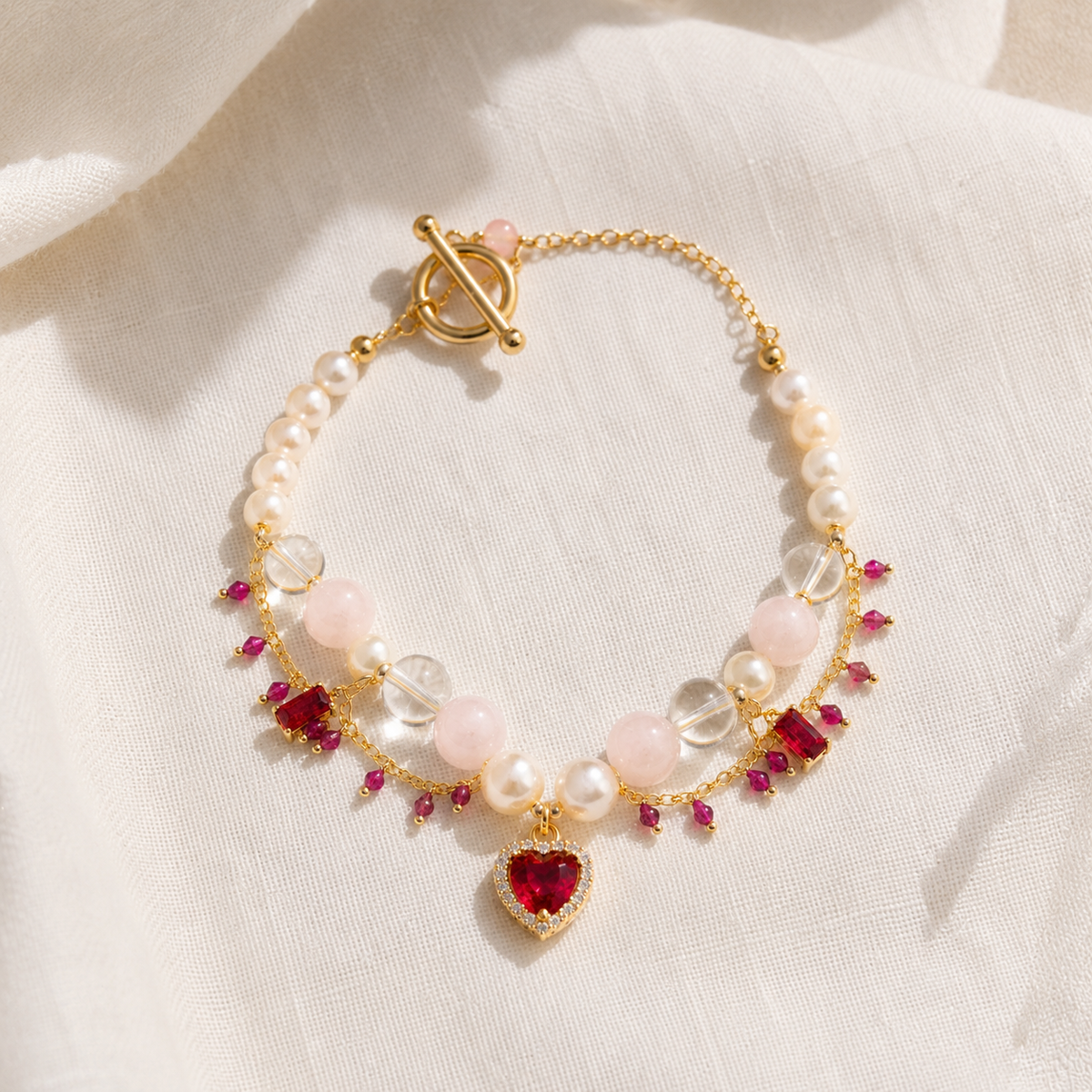 Golo Heart Crystal Bracelet