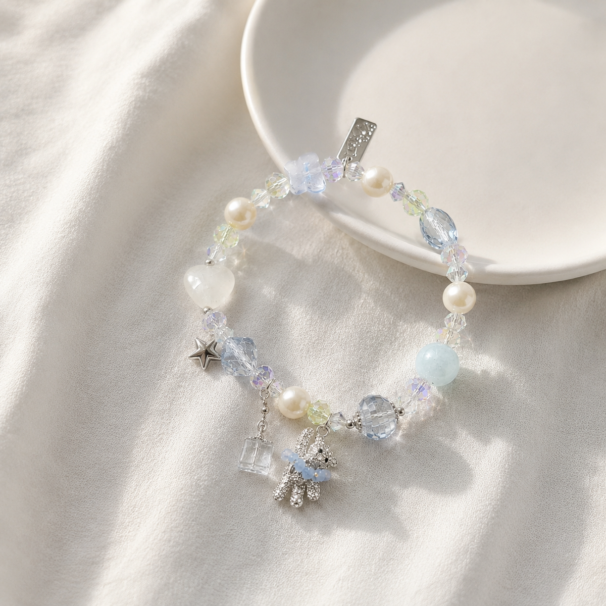 Blue Stardust Teddy Bracelet