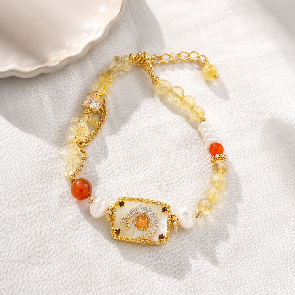 Golden Sunrise Charm Bracelet