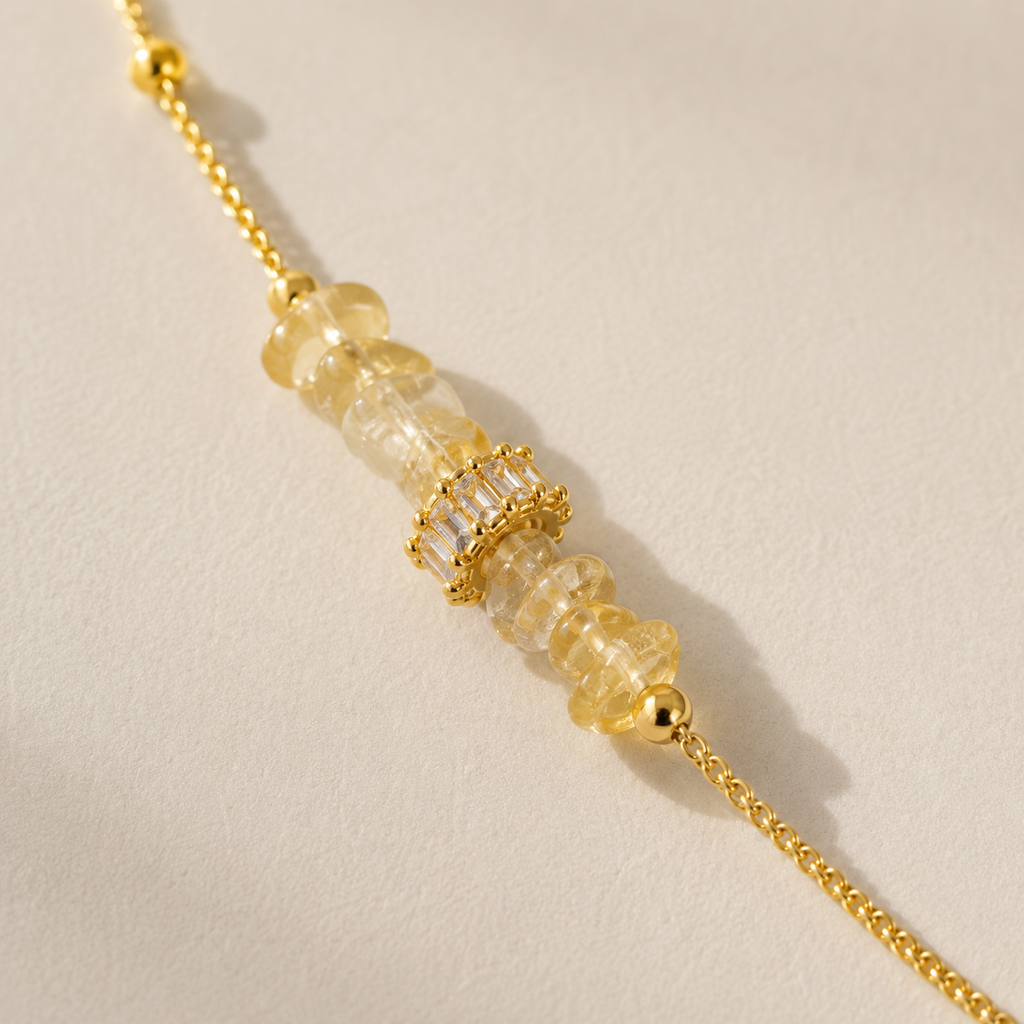 Golden Ember Pendant Necklace