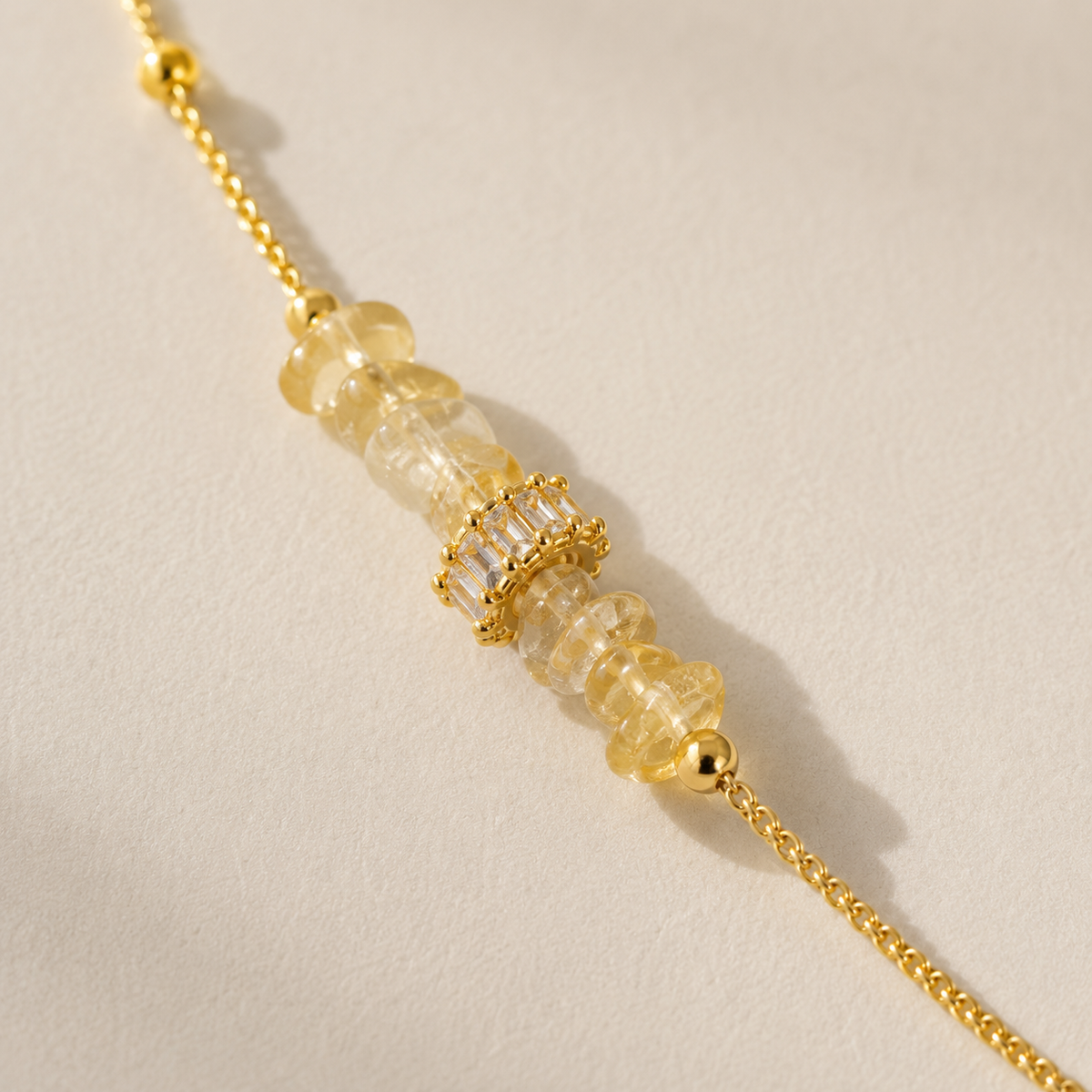 Golden Ember Pendant Necklace