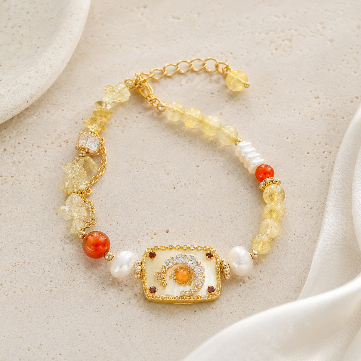 Golden Sunrise Charm Bracelet