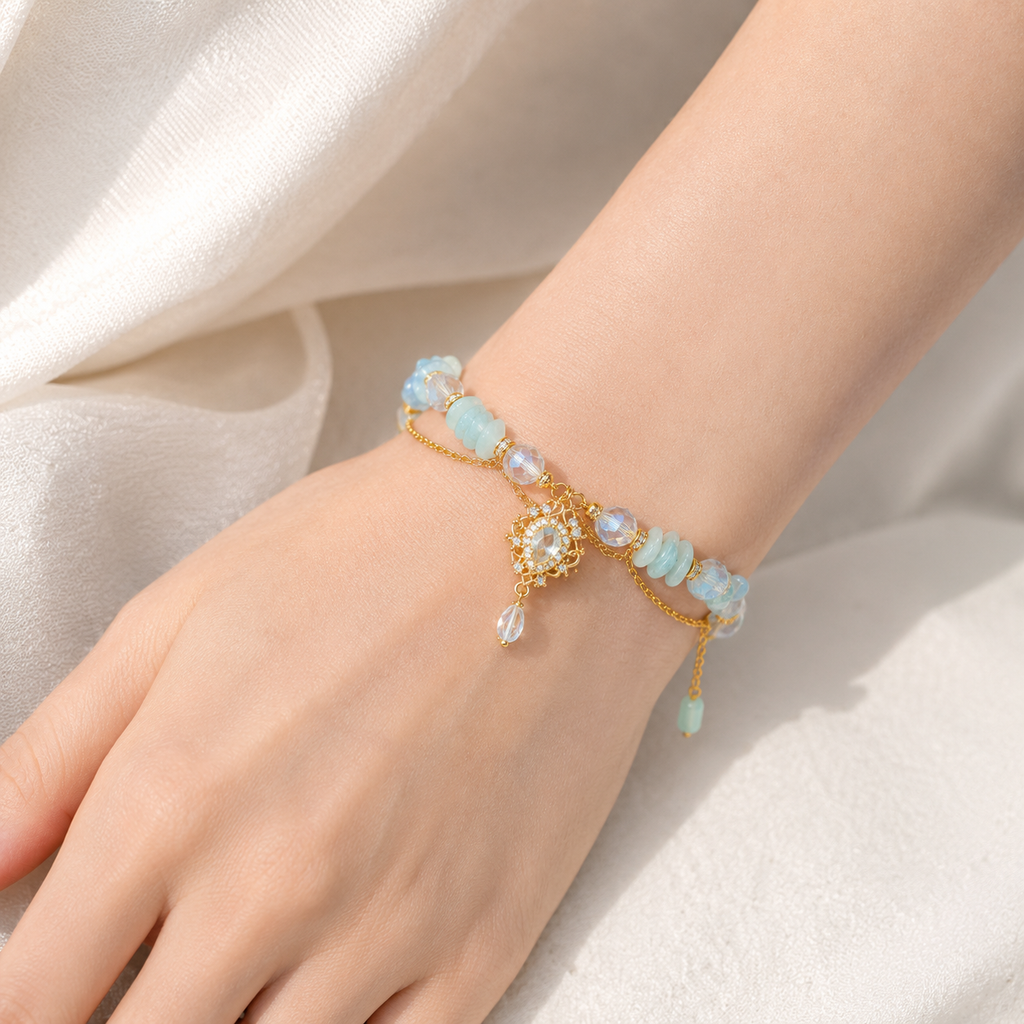 Aqua Reverie Charm Bracelet