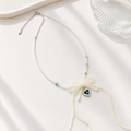 Midnight Ribbon Heart Necklace