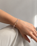 Blush Petal Charm Bracelet