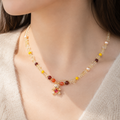 Honey Teddy Charm Necklace