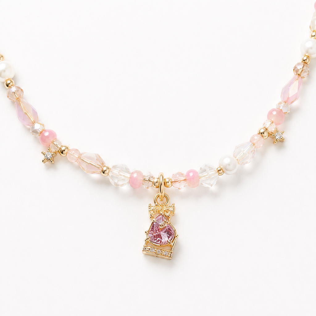 Blush Princess Charm Necklace