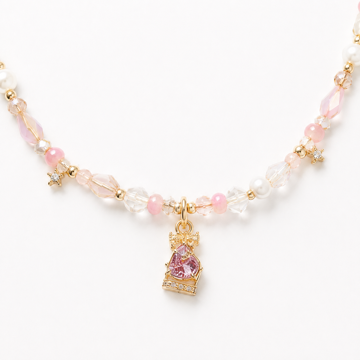 Blush Princess Charm Necklace
