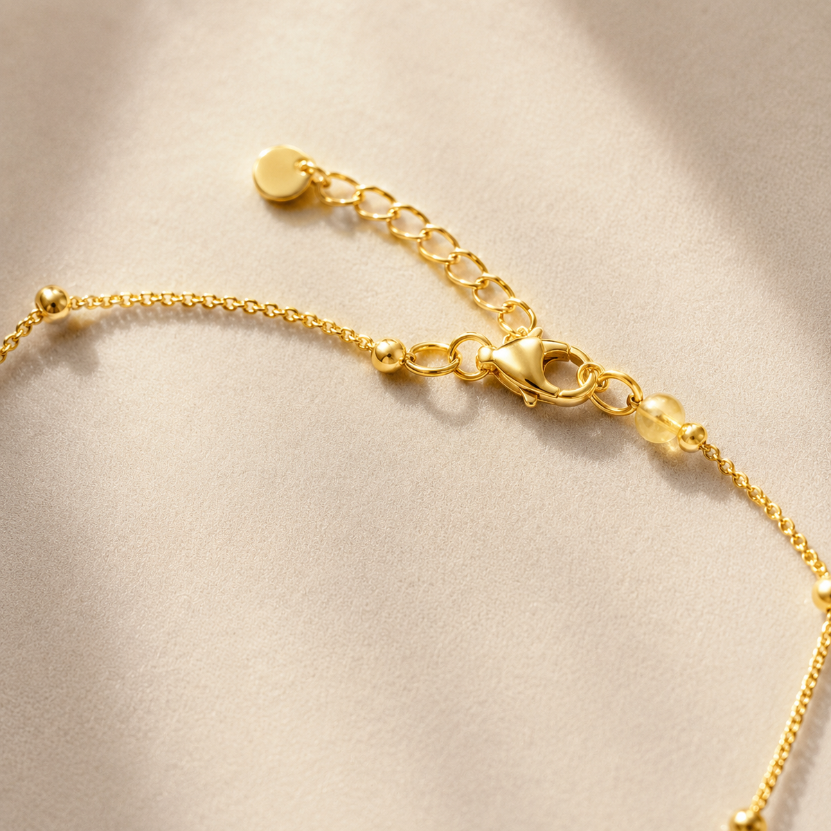 Golden Ember Pendant Necklace