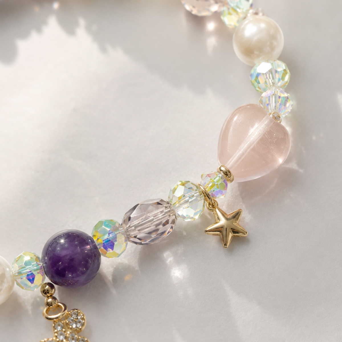 Lavender Dream Charm Bracelet