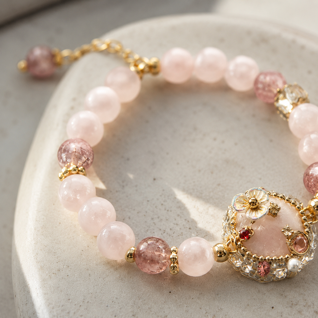 Blush Garden Charm Bracelet