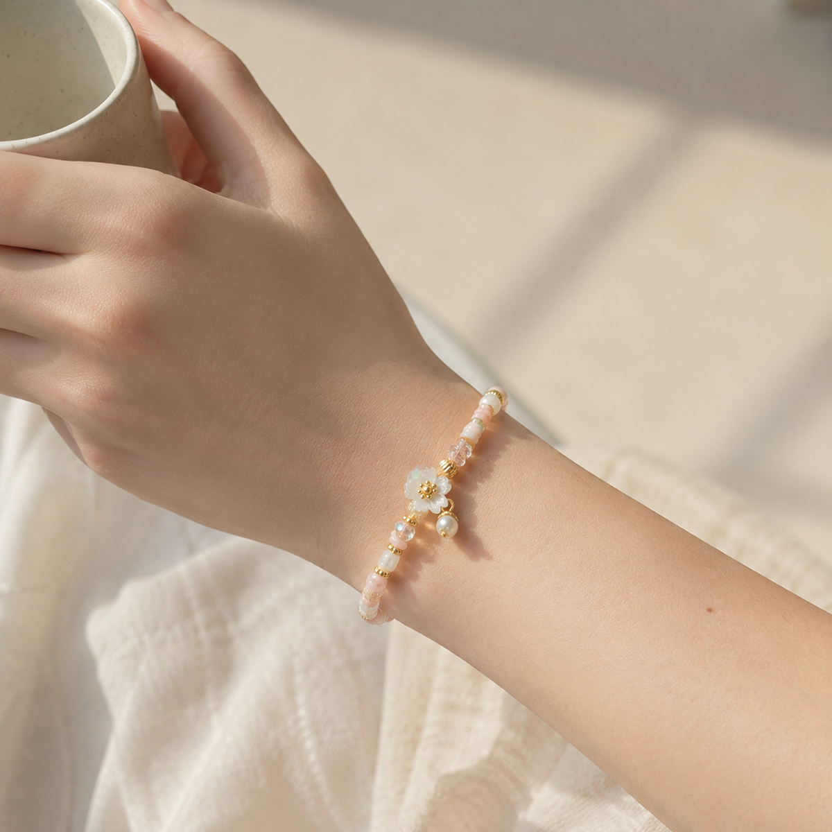 Blush Garden Pearl Necklace