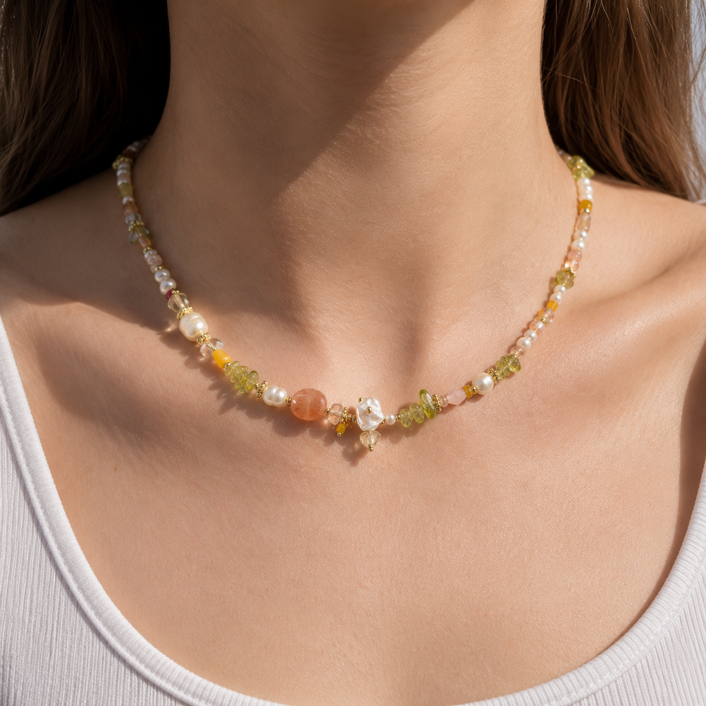 Spring Orchard Pearl Necklace