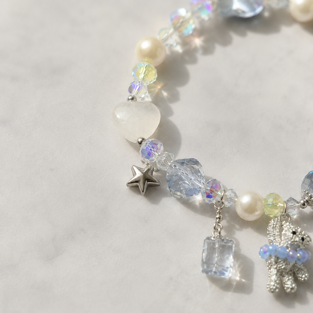 Blue Stardust Teddy Bracelet