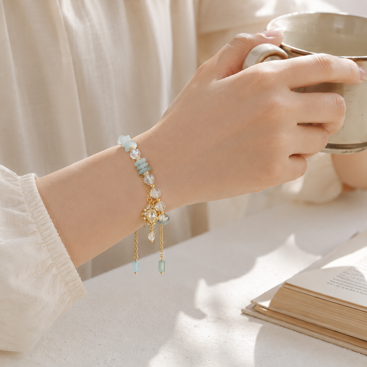 Aqua Reverie Charm Bracelet