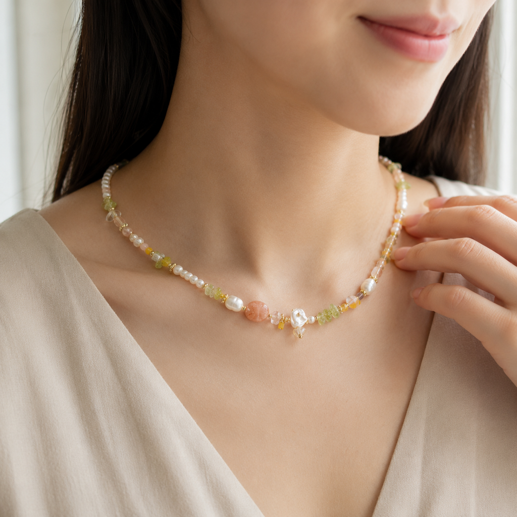 Spring Orchard Pearl Necklace