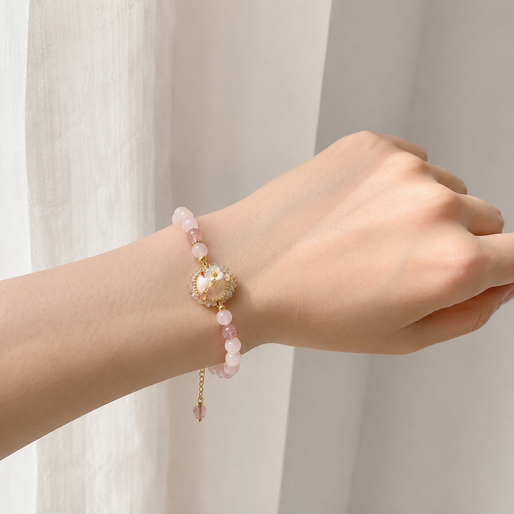 Blush Garden Charm Bracelet