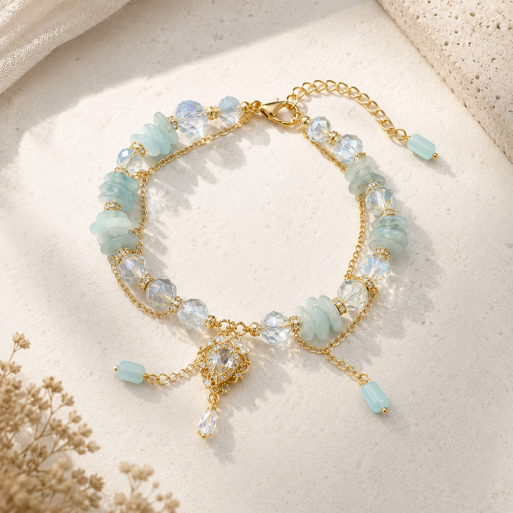 Aqua Reverie Charm Bracelet
