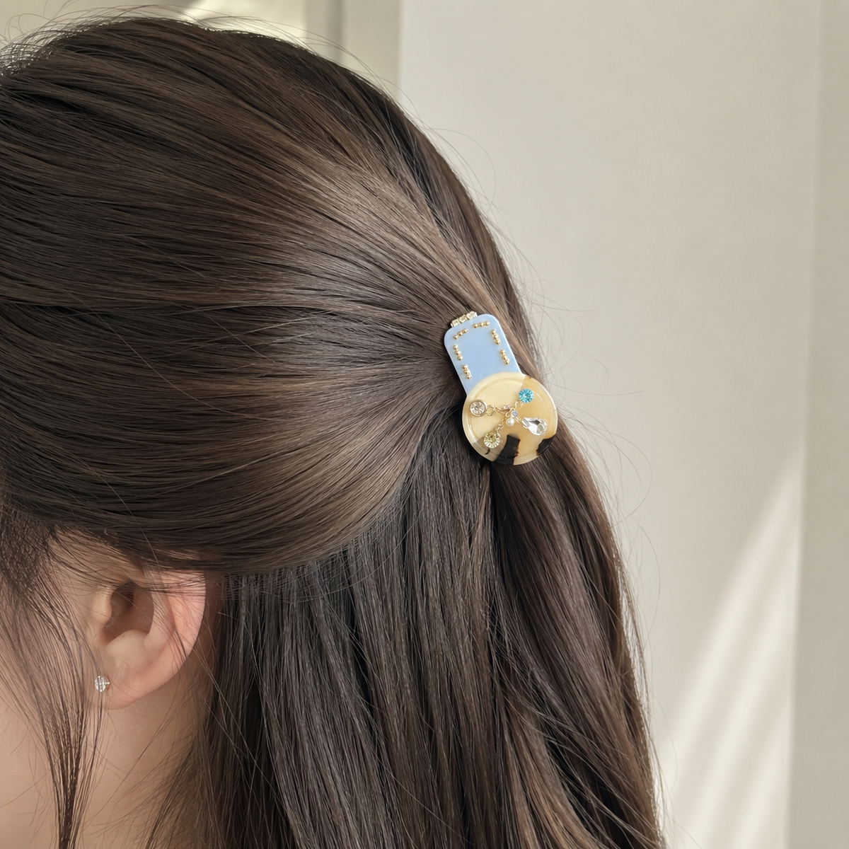 Ocean Starfish Pearl Hair Clip
