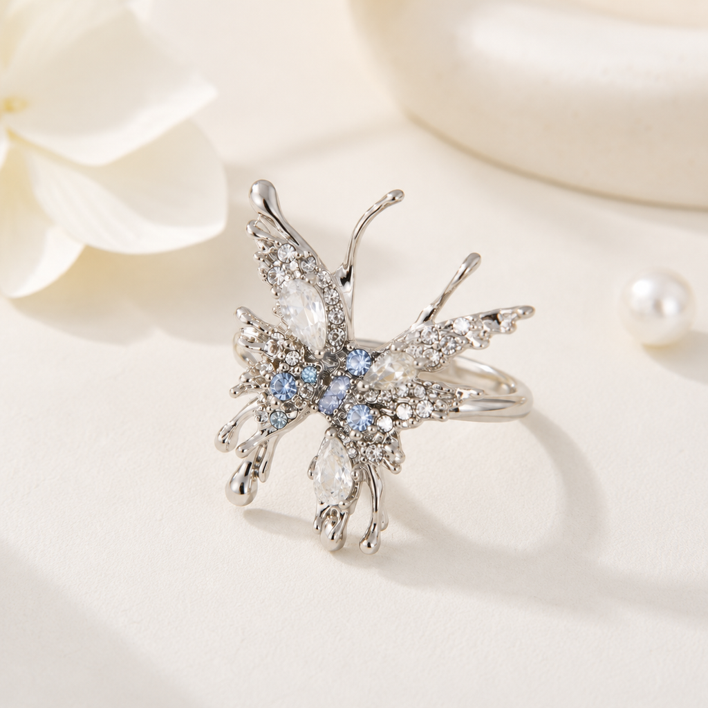 Celestial Frost Crystal Butterfly