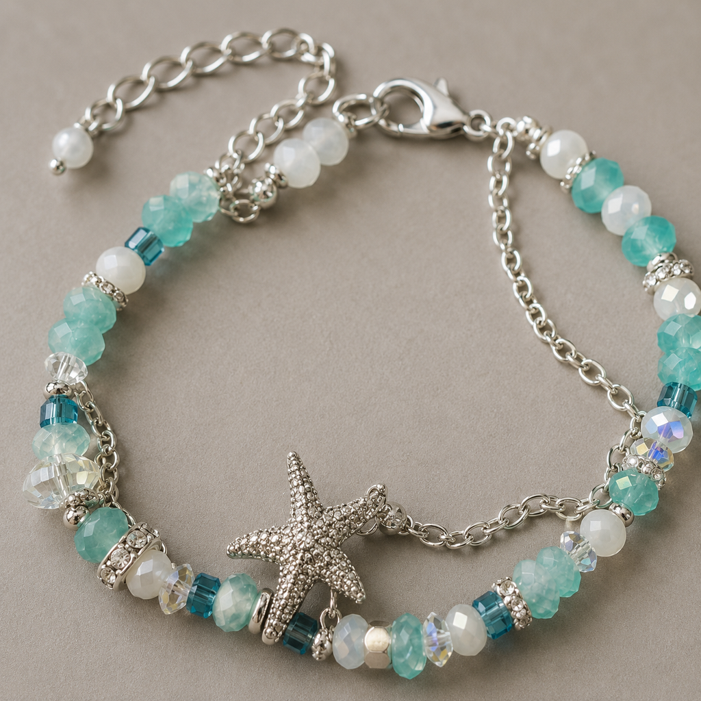 Seafoam Starfish Bracelet