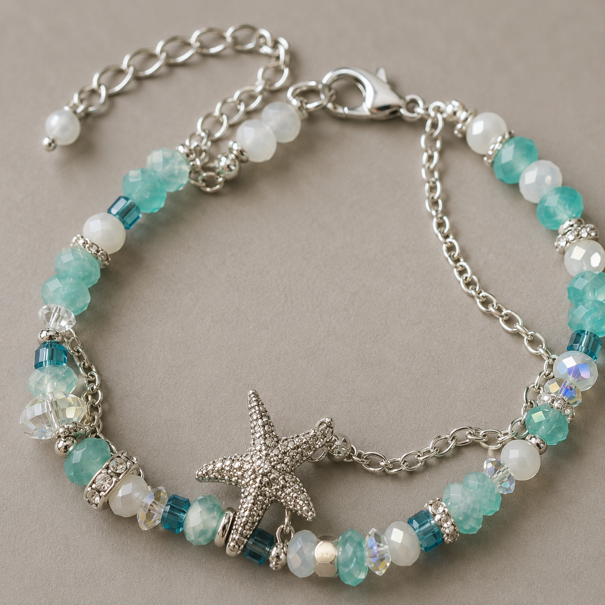 Seafoam Starfish Bracelet